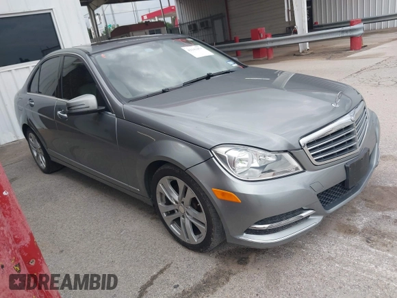 2013 Mercedes-Benz C 250 Sport with VIN WDDGF4HB3DR243125, listed as a IAAI auction lot 42143454 with 122,462 mi miles and . Bid and sale history available at carsss.com. Image 1.