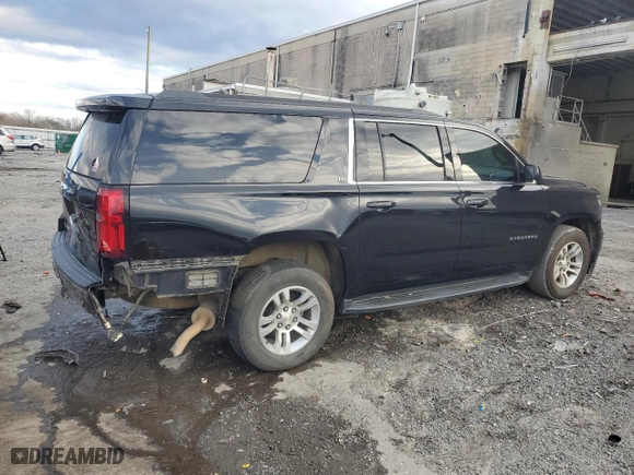 2020 Chevrolet Suburban LT with VIN 1GNSCHKC0LR301395, listed as a Copart auction lot 81477564 with 136,003 mi miles and Salvage Title. Bid and sale history available at carsss.com. Image 3.