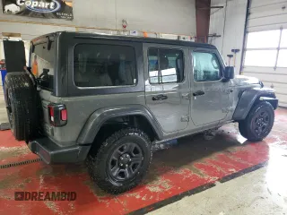 2018 Jeep Wrangler Unlimited Sport with VIN 1C4HJXDN7JW300342, listed as a Copart auction lot 58048065 with 52,791 mi miles and Salvage title. Bid and sale history available at DreamBid. Image 3.