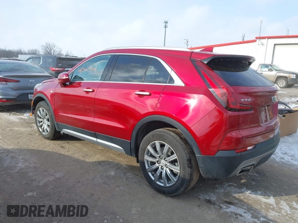 2021 Cadillac XT4 FWD Premium Luxury with VIN 1GYFZCR44MF019607, listed as a IAAI auction lot 41363064 with 24,364 mi miles. Bid and sale history available at carsss.com. Image 3.