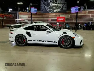 2019 Porsche 911 GT3 RS with VIN WP0AF2A94KS165326, listed as a Copart auction lot 76881844 with 9,991 mi miles and Salvage Title. Bid and sale history available at DreamBid. Image 20.
