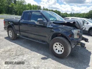 2017 Ford F-150 XL with VIN 1FTFX1EF4HFC57454, listed as a Copart auction lot 57087675 with 127,534 mi miles and Salvage title. Bid and sale history available at DreamBid. Image 4.