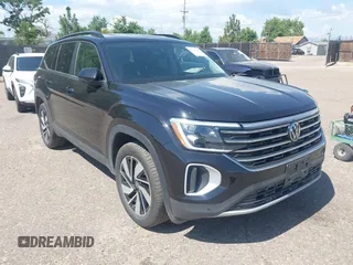 2025 Volkswagen Atlas SE with VIN 1V2HR2CA3SC507564, listed as a IAAI auction lot 42720794 with 13,257 mi miles and . Bid and sale history available at DreamBid. Image 1.