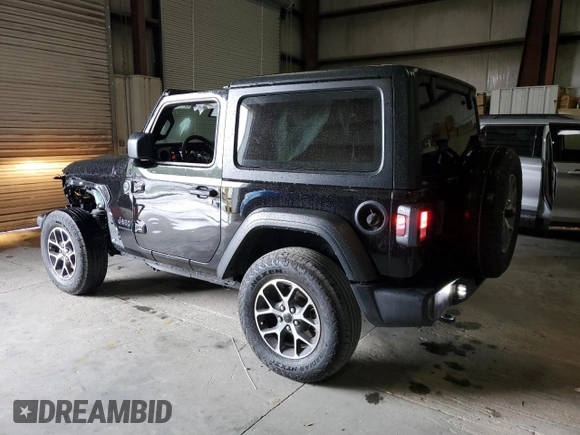 2024 Jeep Wrangler Sport S z VIN 1C4PJXAG7RW351644, wystawiony jako Copart lot #56112305 z przebiegiem 16 484 mil mil oraz Szkoda całkowita • Salvage title. Historia ofert i sprzedaży dostępna na DreamBid. Obrazek 2.