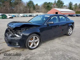 2012 Audi A4 2.0T Premium with VIN WAUBFAFL1CN004027, listed as a Copart auction lot 51438145 with 0 mi miles and Salvage Title. Bid and sale history available at carsss.com. Image 1.