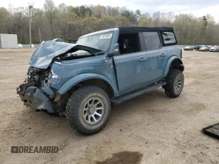 2021 Ford Bronco with VIN 1FMEE5BP5MLA91314, listed as a Copart auction lot 50746695 with 75,478 mi miles and Salvage title. Bid and sale history available at DreamBid. Image 1.