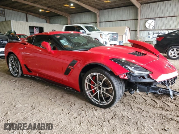 2017 Chevrolet Corvette Grand Sport 2LT with VIN 1G1YY2D73H5120445, listed as a Copart auction lot 83466354 with 24,251 mi miles and Salvage Title. Bid and sale history available at carsss.com. Image 4.