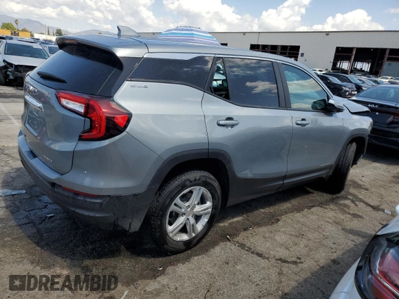 2024 GMC Terrain SLE with VIN 3GKALTEG1RL377931, listed as a Copart auction lot 51220535 with 0 mi miles and Salvage Title. Bid and sale history available at carsss.com. Image 3.