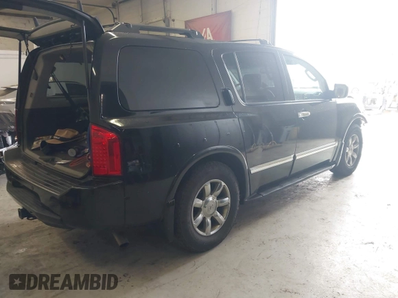 2007 Infiniti QX56 z VIN 5N3AA08C07N806162, wystawiony jako IAAI lot #41066781 z przebiegiem 131 334 mil mil oraz . Historia ofert i sprzedaży dostępna na DreamBid. Obrazek 4.