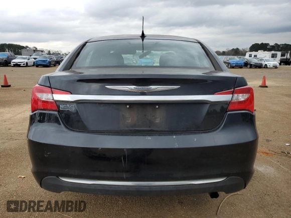 2012 Chrysler 200 LX with VIN 1C3CCBAB2CN295730, listed as a Copart auction lot 86413614 with 201,990 mi miles and Salvage Title. Bid and sale history available at DreamBid. Image 6.