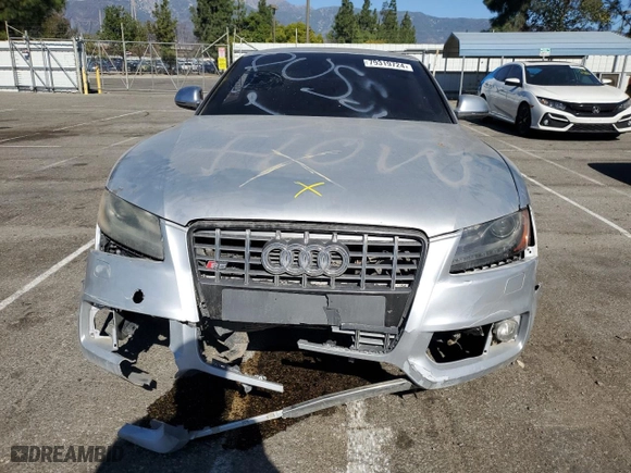2008 Audi S5 with VIN WAURV78T48A039581, listed as a Copart auction lot 79319724 with 0 mi miles and Clean Title. Bid and sale history available at carsss.com. Image 5.
