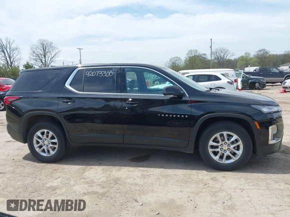 2023 Chevrolet Traverse LS with VIN 1GNERFKW6PJ103791, listed as a IAAI auction lot 42073300 with 47,105 mi miles and . Bid and sale history available at DreamBid. Image 13.