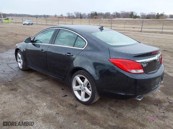 2011 Buick Regal CXL Turbo TO2 with VIN W04GW5EV6B1071368, listed as a IAAI auction lot 41685245 with 144,009 mi miles. Bid and sale history available at carsss.com. Image 3.