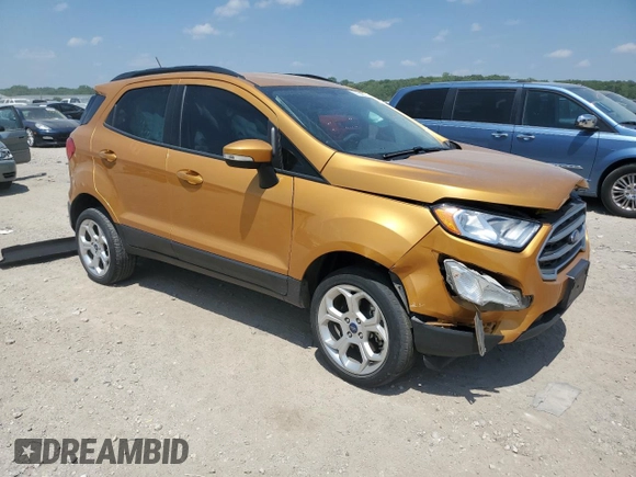2021 Ford EcoSport SE with VIN MAJ6S3GL0MC409132, listed as a Copart auction lot 57154575 with Not provided miles and Non repairable. Bid and sale history available at DreamBid. Image 4.