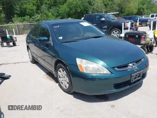 2003 Honda Accord LX z VIN JHMCM563X3C048963, wystawiony jako IAAI lot #42029093 z przebiegiem 184 501 mil mil oraz . Historia ofert i sprzedaży dostępna na DreamBid. Obrazek 1.