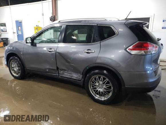 2016 Nissan Rogue S with VIN KNMAT2MV4GP731741, listed as a Copart auction lot 52313485 with 104,478 mi miles and Salvage Title. Bid and sale history available at carsss.com. Image 2.