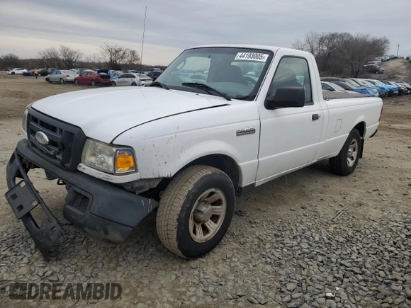2007 Ford Ranger XL Fleet with VIN 1FTYR10E07PA61618, listed as a Copart auction lot 44193005 with 117,829 mi miles and Salvage Title. Bid and sale history available at carsss.com. Image 1.