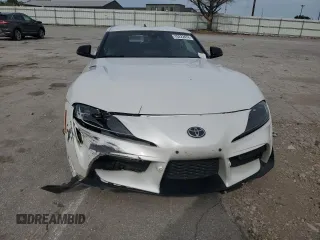2022 Toyota GR Supra 3.0 with VIN WZ1DB4C03LW029008, listed as a Copart auction lot 70222474 with 0 mi miles and Salvage Title. Bid and sale history available at carsss.com. Image 5.