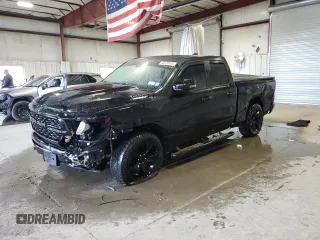 2023 Ram 1500 Big Horn with VIN 1C6RRFBG9PN596708, listed as a Copart auction lot 46870915 with 37,588 mi miles and Salvage Title. Bid and sale history available at carsss.com. Image 1.