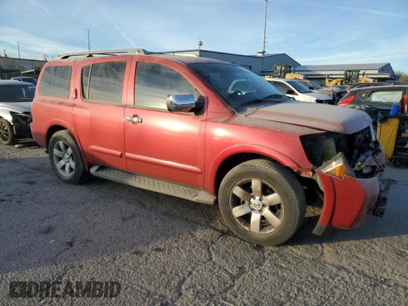 2008 Nissan Armada SE z VIN 5N1AA08D98N602852, wystawiony jako Copart lot #85514374 z przebiegiem 148 639 mil mil oraz Szkoda całkowita • Salvage title. Historia ofert i sprzedaży dostępna na DreamBid. Obrazek 4.