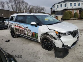 2024 Kia Carnival SX Prestige with VIN KNDNE5H3XR6398458, listed as a Copart auction lot 85314864 with 23,586 mi miles and Salvage Title. Bid and sale history available at DreamBid. Image 4.
