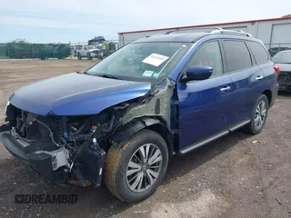 2019 Nissan Pathfinder SV z VIN 5N1DR2MM7KC617117, wystawiony jako IAAI lot #42342685 z przebiegiem 98 013 mil mil oraz . Historia ofert i sprzedaży dostępna na DreamBid. Obrazek 2.