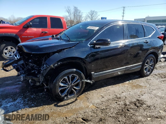 2022 Honda CR-V EX-L with VIN 5J6RW2H87NA008829, listed as a Copart auction lot 48056405 with 54,532 mi miles and Salvage Title. Bid and sale history available at carsss.com. Image 1.