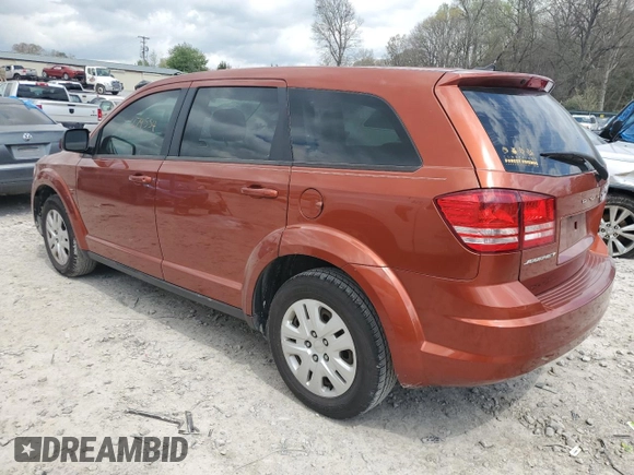 2014 Dodge Journey American Value Pkg with VIN 3C4PDCAB1ET150553, listed as a Copart auction lot 51805695 with 279,554 mi miles and Clean Title. Bid and sale history available at carsss.com. Image 2.