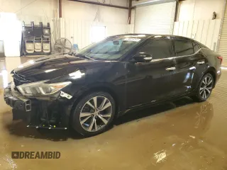 2017 Nissan Maxima SV with VIN 1N4AA6AP5HC408607, listed as a Copart auction lot 50158585 with 198,596 mi miles and Salvage Title. Bid and sale history available at carsss.com. Image 1.