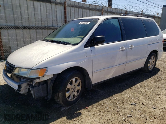 2003 Honda Odyssey EX-L z VIN 5FNRL18013B106441, wystawiony jako Copart lot #49473215 z przebiegiem 189 466 mil mil oraz Szkoda całkowita • Salvage title. Historia ofert i sprzedaży dostępna na DreamBid. Obrazek 1.