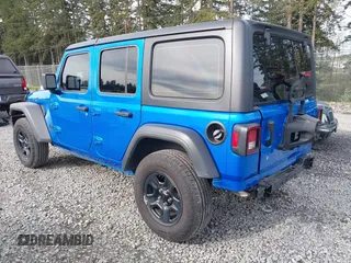 2024 Jeep Wrangler Willys with VIN 1C4PJXDG6RW287267, listed as a IAAI auction lot 41981301 with 8,996 mi miles and . Bid and sale history available at carsss.com. Image 3.