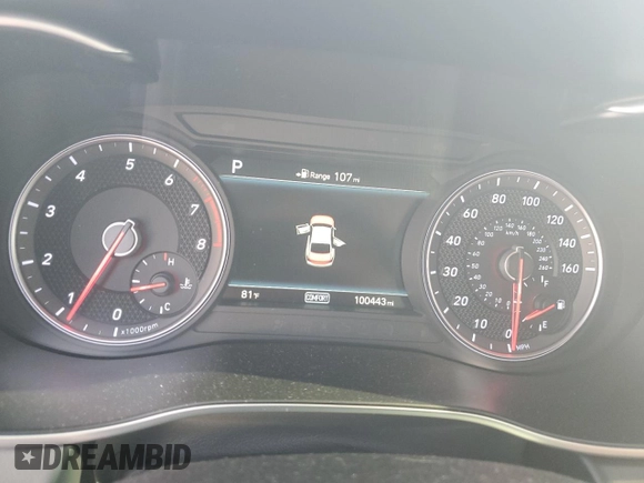 2019 Genesis G70 2.0T Advanced with VIN KMTG34LA5KU030769, listed as a Copart auction lot 48189325 with 100,443 mi miles and Salvage Title. Bid and sale history available at carsss.com. Image 9.