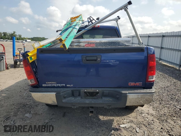 2013 GMC Sierra 1500 SLT with VIN 3GTP2WE70DG378533, listed as a Copart auction lot 59716065 with 233,607 mi miles and Salvage title. Bid and sale history available at DreamBid. Image 6.