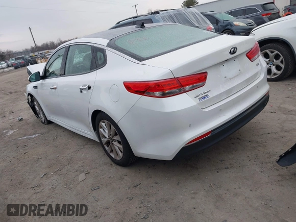 2016 Kia Optima EX with VIN 5XXGU4L30GG086743, listed as a IAAI auction lot 41275516 with 118,699 mi miles. Bid and sale history available at carsss.com. Image 3.