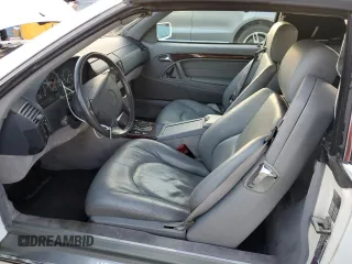 1997 Mercedes-Benz SL-Class with VIN WDBFA63F5VF143197, listed as a Copart auction lot 45003735 with 100,250 mi miles and Salvage Title. Bid and sale history available at carsss.com. Image 7.