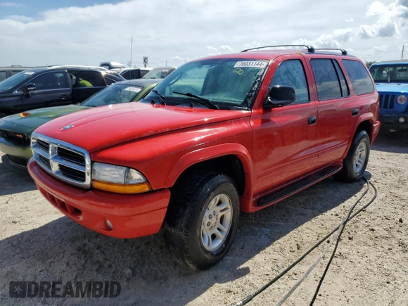 2003 Dodge Durango SLT Plus with VIN 1D4HS58N93F545046, listed as a Copart auction lot 76031144 with 137,333 mi miles and Non repairable. Bid and sale history available at DreamBid. Image 1.