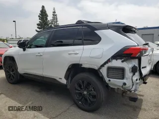 2024 Toyota RAV4 Hybrid XSE with VIN 4T3E6RFV0RU141591, listed as a Copart auction lot 59623085 with 27,682 mi miles and Salvage title. Bid and sale history available at DreamBid. Image 2.