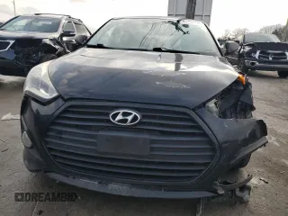 2015 Hyundai Veloster Turbo with VIN KMHTC6AE3FU232395, listed as a Copart auction lot 84521734 with 258,517 mi miles and Salvage Title. Bid and sale history available at carsss.com. Image 5.