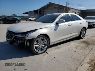 2020 Cadillac CT4 Premium Luxury with VIN 1G6DB5RL9L0154414, listed as a Copart auction lot 80515304 with 17,592 mi miles and Salvage Title. Bid and sale history available at carsss.com. Image 1.