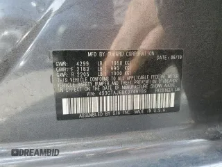 2019 Subaru Impreza Special Sports с VIN 4S3GTAJ68K3749189, выставлен на аукционе Copart как лот 42366265 с пробегом 87 778 миль миль и Списание • Salvage title. История ставок и продаж доступна на DreamBid. Изображение 12.