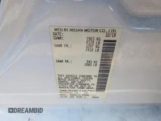 2019 Nissan Altima 2.5 Platinum with VIN 1N4BL4FV3KC116794, listed as a IAAI auction lot 41779270 with 89,086 mi miles. Bid and sale history available at carsss.com. Image 9.