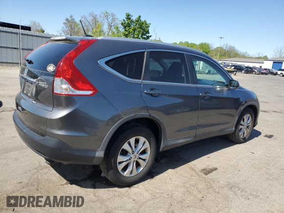 2013 Honda CR-V EX-L with VIN 2HKRM4H72DH645388, listed as a Copart auction lot 54915695 with 91,671 mi miles and Salvage Title. Bid and sale history available at DreamBid. Image 3.