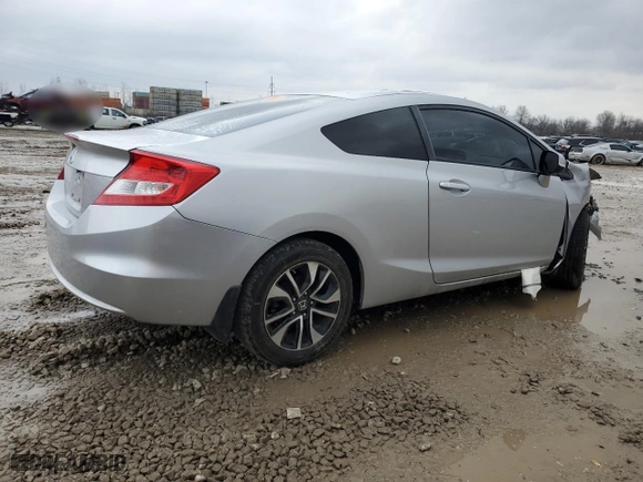 2013 Honda Civic Cpe EX-L with VIN 2HGFG3B09DH505901, listed as a Copart auction lot 44942055 with 141,268 mi miles and Salvage Title. Bid and sale history available at carsss.com. Image 3.