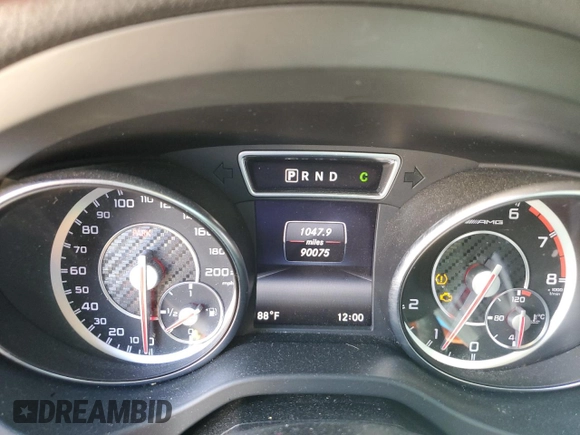 2015 Mercedes-Benz CLA 45 AMG with VIN WDDSJ5CB2FN176288, listed as a Copart auction lot 71670714 with 90,075 mi miles and Salvage Title. Bid and sale history available at DreamBid. Image 9.