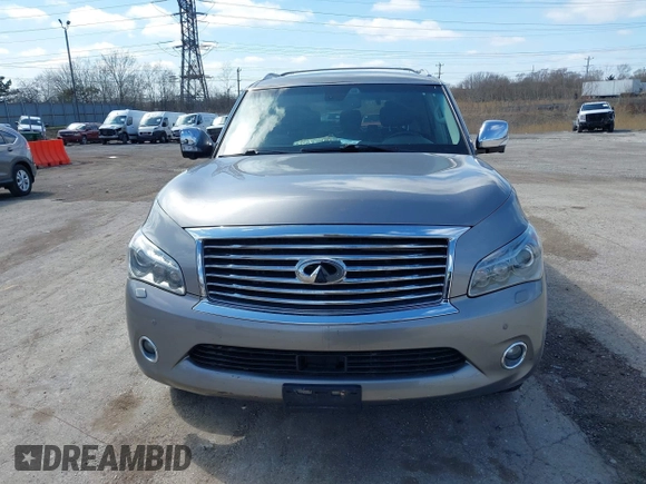 2013 Infiniti QX56 with VIN JN8AZ2NC4D9330559, listed as a IAAI auction lot 41897383 with 1 mi miles. Bid and sale history available at carsss.com. Image 12.