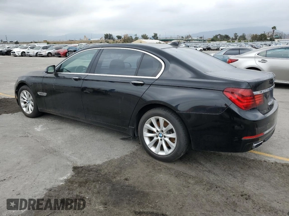 2015 BMW 7 Series 740Li with VIN WBAYE4C5XFD947497, listed as a Copart auction lot 55705975 with 257,496 mi miles and Clean Title. Bid and sale history available at DreamBid. Image 2.