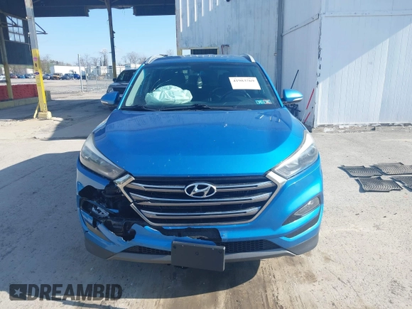 2016 Hyundai Tucson Eco with VIN KM8J3CA24GU054350, listed as a IAAI auction lot 41983769 with 132,424 mi miles. Bid and sale history available at carsss.com. Image 12.