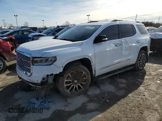 2020 GMC Acadia Denali with VIN 1GKKNXLS4LZ205650, listed as a Copart auction lot 43876795 with 59,819 mi miles and Salvage Title. Bid and sale history available at carsss.com. Image 1.