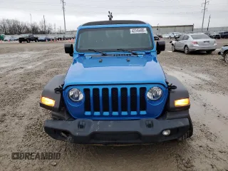 2023 Jeep Wrangler Sport S with VIN 1C4HJXDG9PW543144, listed as a Copart auction lot 43745495 with 36,989 mi miles and Salvage Title. Bid and sale history available at DreamBid. Image 5.