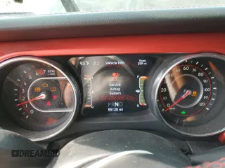 2019 Jeep Wrangler Unlimited Rubicon with VIN 1C4HJXFN2KW525606, listed as a Copart auction lot 62674225 with 55,128 mi miles and Salvage title. Bid and sale history available at DreamBid. Image 9.